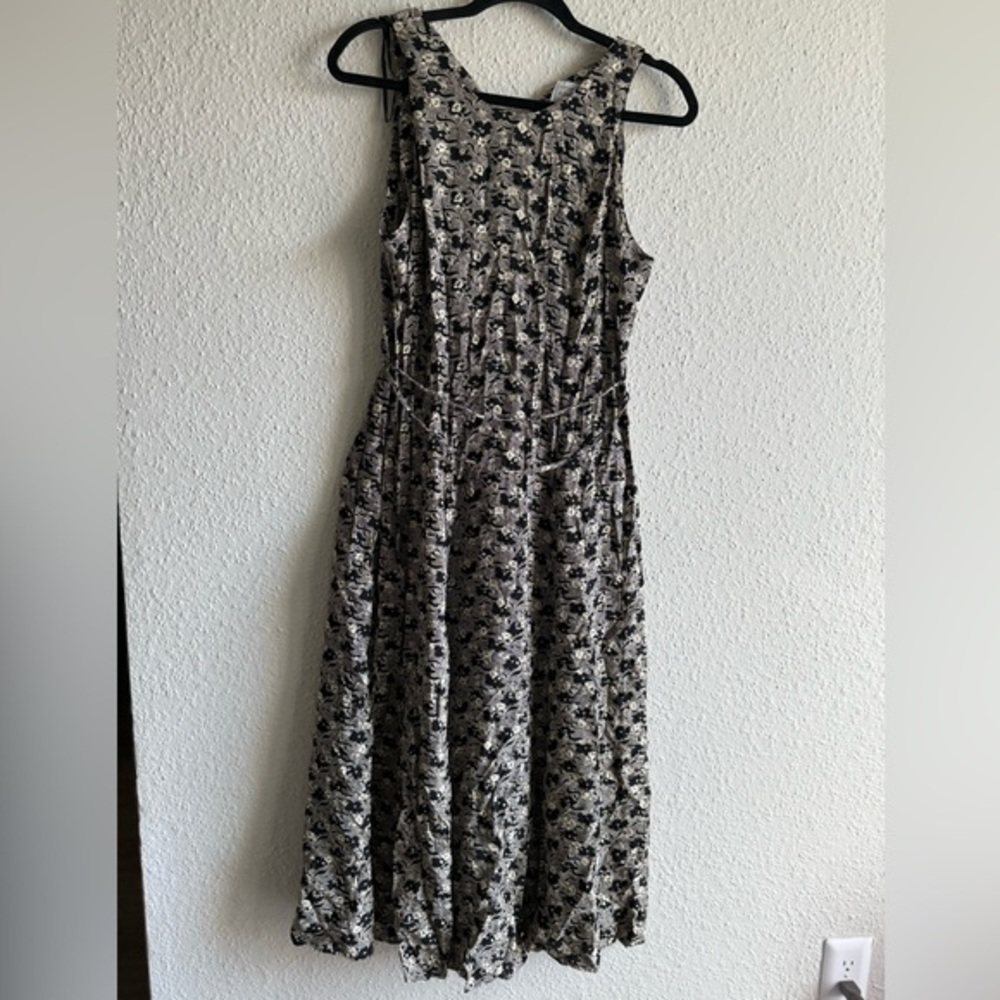 Michaels Monochrome Floral Maxi Dress Size 5/6